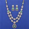 Kundan Classic Necklace with Mehndi Plating