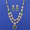Kundan Classic Necklace with Mehndi Plating