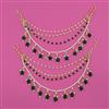 Kundan Pearl Ear Chain with Carat Plating