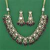Kundan Classic Necklace with Mehndi Plating