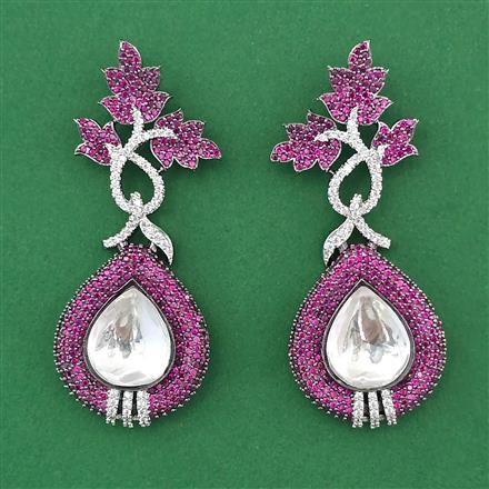 Kundan Classic Earring with Black Plating
