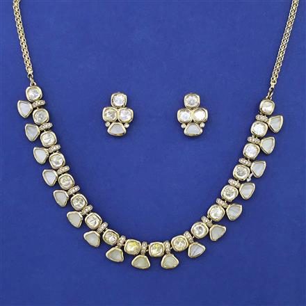 Kundan Classic Necklace with Mehndi Plating Carat Plating
