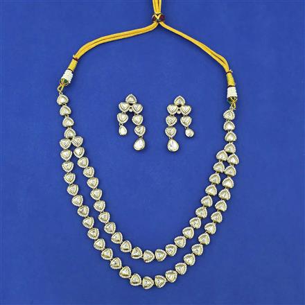 Kundan Layered Necklace with Mehndi Plating Carat Plating