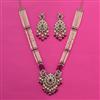 Kundan Pearl Necklace With Mehndi Plating