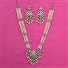 Kundan Pearl Necklace With Mehndi Plating