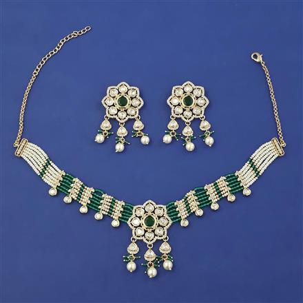 Kundan Choker Necklace With Carat Plating