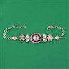 Kundan Adjustable Bracelet with Carat Plating