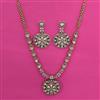 Kundan Classic Necklace with Mehndi Plating