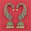 Kundan Earcuff with Mehndi Plating