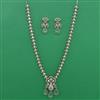 Kundan Long Necklace with Mehndi Plating