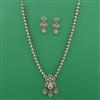 Kundan Long Necklace with Mehndi Plating
