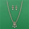 Kundan Long Necklace with Mehndi Plating