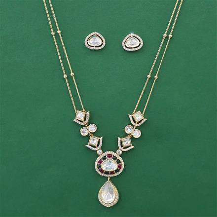 Kundan Classic Pendant Set with Carat Plating