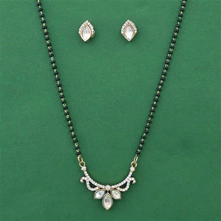 Kundan Classic Mangalsutra with Mehndi Plating