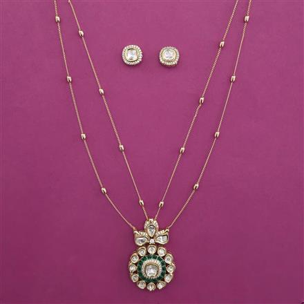 Kundan Classic Pendant Set with Carat Plating
