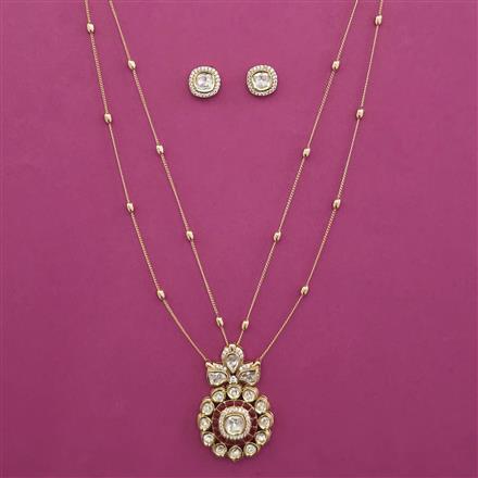 Kundan Classic Pendant Set with Carat Plating
