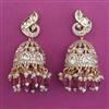 Kundan Jhumki with Carat Plating