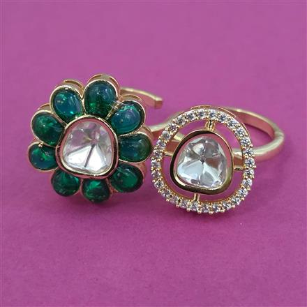 Kundan Classic Ring with Carat Plating