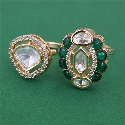 Kundan Classic Ring with Carat Plating