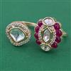 Kundan Classic Ring with Carat Plating