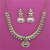 Kundan Pearl Necklace with Mehndi Plating