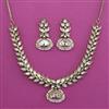 Kundan Pearl Necklace with Mehndi Plating