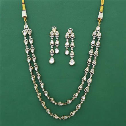 Kundan Layered Necklace with Mehndi Plating Carat Plating