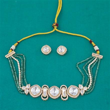 Kundan Choker Necklace with Carat Plating