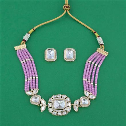 Kundan Choker Necklace with Carat Plating