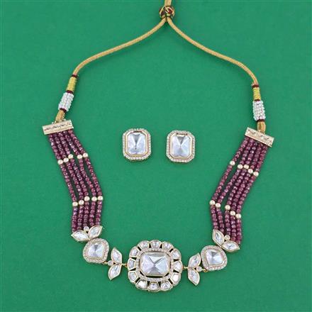 Kundan Choker Necklace with Carat Plating
