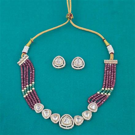 Kundan Choker Necklace with Carat Plating