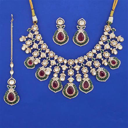 Kundan Bridal Necklace with Carat Plating