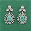 Kundan Classic Earring with Mehndi Plating