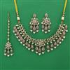 Kundan Classic Necklace with Mehndi Plating