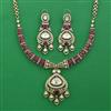 Kundan Classic Necklace with Mehndi Plating