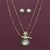 Kundan Birds Pendant Set with Carat Plating