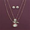 Kundan Birds Pendant Set with Carat Plating