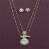 Kundan Birds Pendant Set with Carat Plating