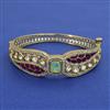 Kundan Openable kada with Victorian Plating