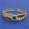 Kundan Openable kada with Victorian Plating