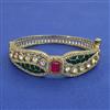 Kundan Openable kada with Victorian Plating