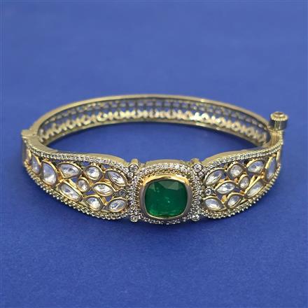 Kundan Openable kada with Victorian Plating