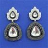 Kundan Classic Earring with Black Plating