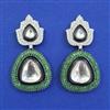 Kundan Classic Earring with Black Plating