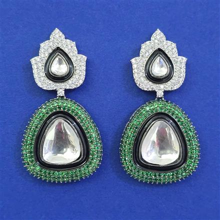 Kundan Classic Earring with Black Plating