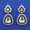 Kundan Classic Earring with Black Plating