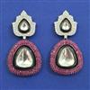 Kundan Classic Earring with Black Plating