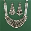 Kundan Pearl Necklace with Mehndi Plating