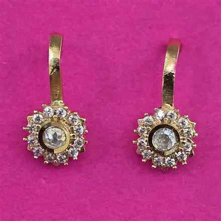 Kundan Delicate Nose Ring with Carat Plating