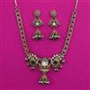 Kundan Birds Necklace with Mehndi Plating
